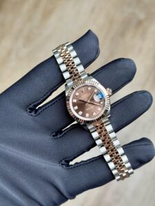 Rolex Datejust 28 Chocolate Brown Diamond Fluted Jubilee 2026 Unworn 279171