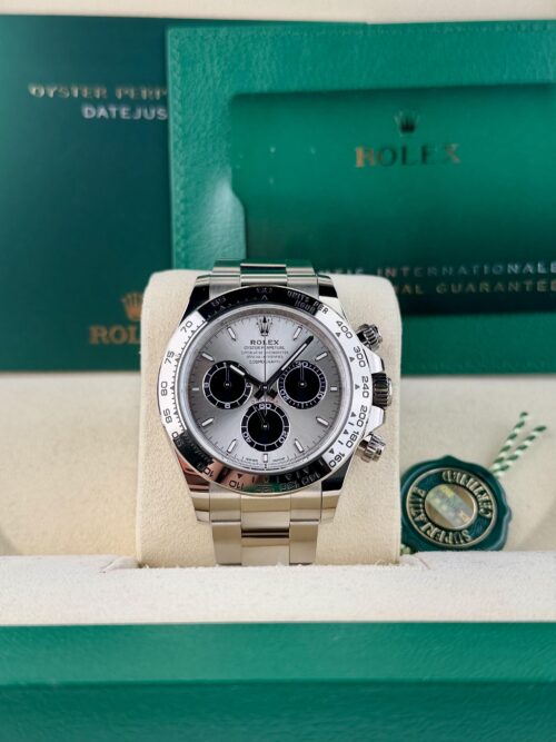 Rolex Daytona 40 Ghost Silver Steel/Black Index Oyster Preowned 2025 126509