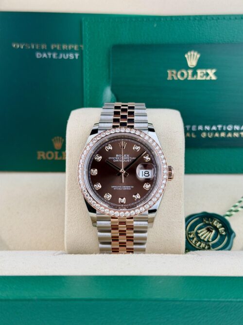 Rolex Datejust 36 Chocolate Diamond Bezel Jubilee 2026 Unworn 126281RBR