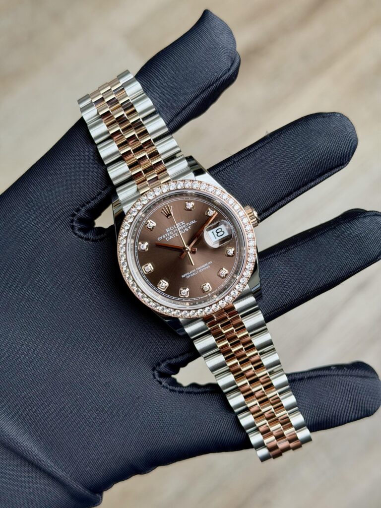 Rolex Datejust 36 Chocolate Diamond Bezel Jubilee 2026 Unworn 126281RBR