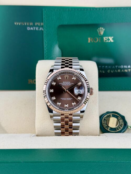 Rolex Datejust 36 Chocolate Diamond Fluted Jubilee 2026 Unworn 126231