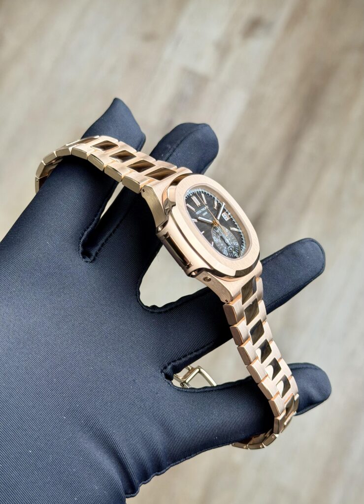 Patek Philippe Nautilus 40.5 Chronograph Black Index Bracelet 5980/1R-001