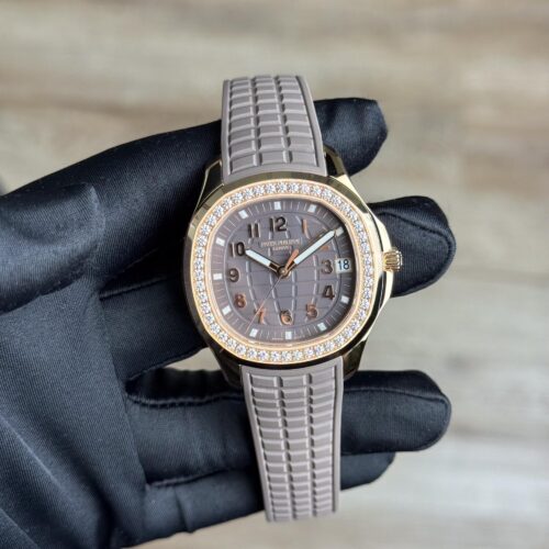 Patek Philippe Aquanaut Luce Taupe Arabic Diamond Preowned 5268/200R-010