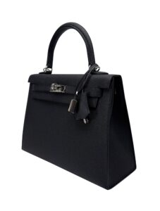Hermes Kelly 25 Sellier Epsom Black/Noir Palladium Hardware K Stamp 2026