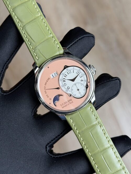 F.P.Journe Octa Lune 40 Platinum Salmon Dial Strap 2024 Unworn LN
