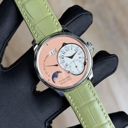 F.P.Journe Octa Lune 40 Platinum Salmon Dial Strap 2024 Unworn LN