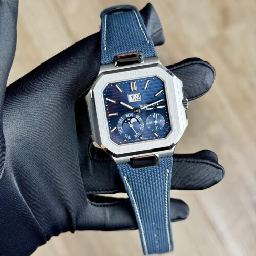 Patek Philippe Cubitus Blue Index Platinum Blue Strap Unworn 5822P-001