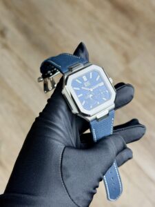 Patek Philippe Cubitus Blue Index Platinum Blue Strap Unworn 5822P-001