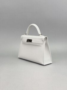 HERMES Mini Kelly 20 Sellier Epsom New White Palladium Hardware K Stamp 2026