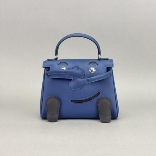 Hermes Mini Kelly 20 Kelly Doll Blue Tie Palladium Hardware K Stamp 2026