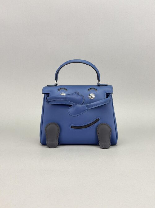 Hermes Mini Kelly 20 Kelly Doll Blue Tie Palladium Hardware K Stamp 2026
