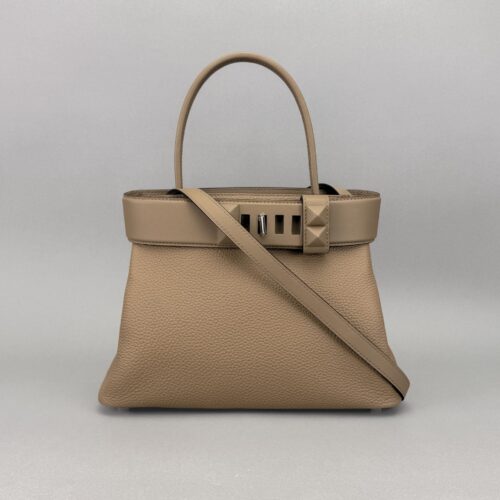 Hermes Medor Retourne Togo Beige M Palladium Hardware Preowned K Stamp