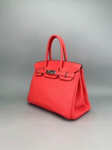 Hermes Birkin 30 Retourne Togo Rose Jaipur Palladium Hardware Preowned Square P