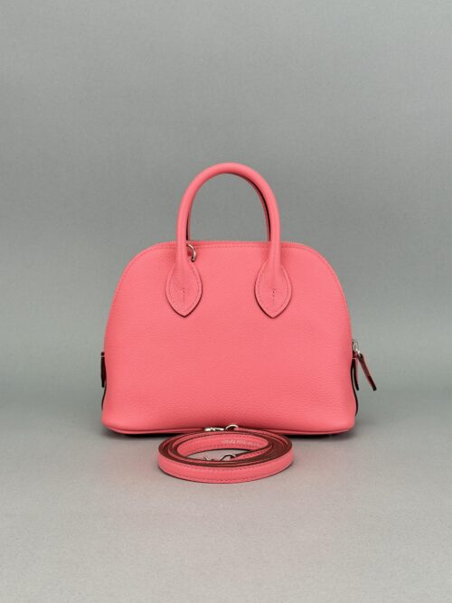 Hermes Bolide Evercolor Rose Azalee Palladium Hardware Preowned K Stamp 2025