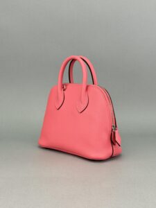 Hermes Bolide Evercolor Rose Azalee Palladium Hardware Preowned K Stamp 2025