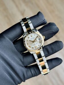 Rolex Datejust 31 Silver Roman VI Domed Oyster Preowned 2014 178343RBR