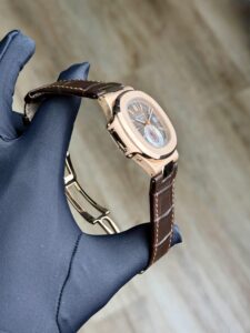 Patek Philippe Nautilus Chronograph Brown Preowned Watch&Box 5980R-001