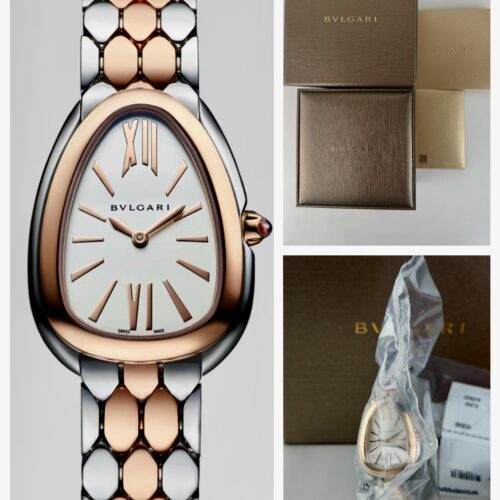 BVLGARI Serpenti Seduttori Silver Index Steel/Rose Gold 2026 Unworn 103948