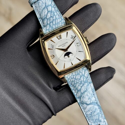 Patek Philippe Gondolo Calendario White Yellow Gold Preowned 5135J-001