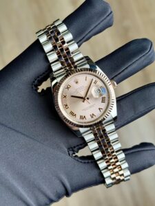 Rolex Datejust 36 Rose Pink Roman Fluted Jubilee Preowned 2015 116231