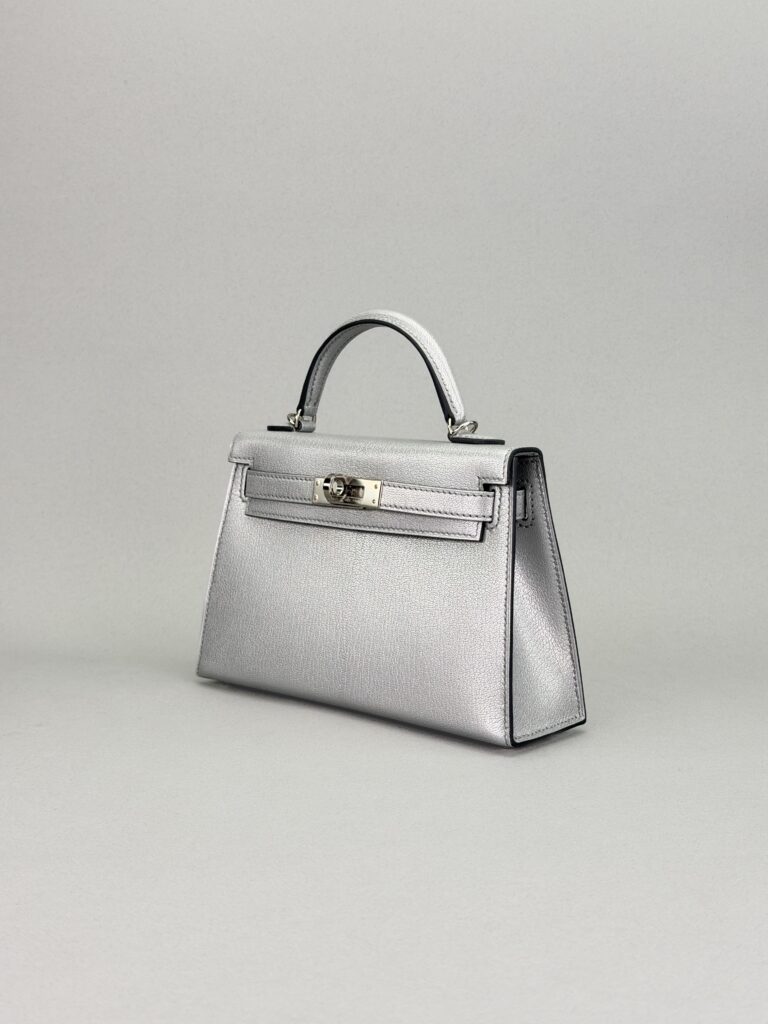 Hermes Mini Kelly 20 Chevre Chamkilight Agente Palladium Hardware K Stamp 2025