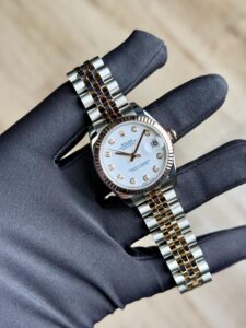 Rolex Datejust 31 White Diamond Fluted Jubilee Preowned 2020 178271