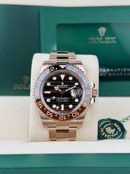 Rolex GMT-Master II 40 Tiger Iron Root Beer Black Oyster 2026 Unworn 126715CHNR