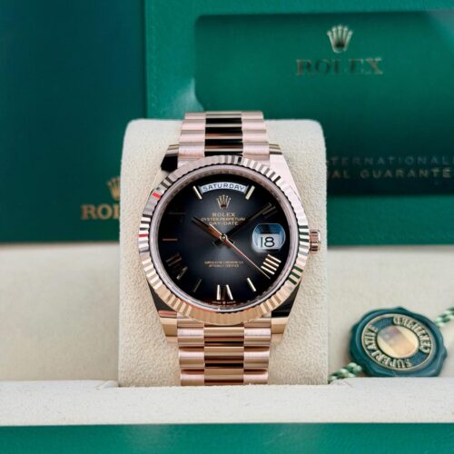 Rolex Day-date 40 Slate Grey Ombre Roman Fluted President 2026 Unworn 228235