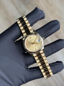 Rolex Datejust 31 Champagne Index Fluted President 2026 Unworn 278278