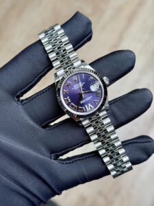 Rolex Datejust 31 Aubergine Purple Roman VI Fluted Jubilee 2026 Unworn 278274