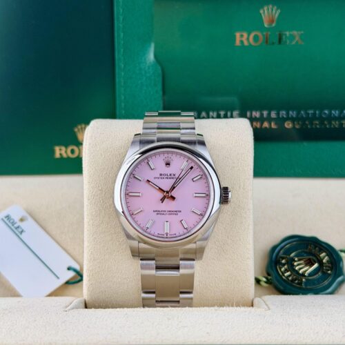 Rolex Oyster Perpectual 31 Pink Index Smoooth Oyster 2021 Preowned 277200