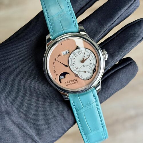 F.P.Journe Octa Lune 42 Platinum Salmon Dial Strap Like New LN