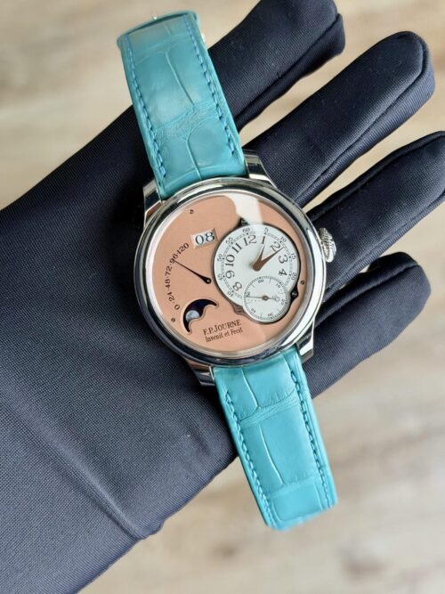 F.P.Journe Octa Lune 42 Platinum Salmon Dial Strap Like New LN