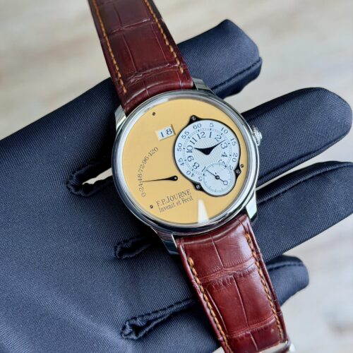 F.P.Journe Octa Automatique Reserve De Marche 38 Stainless Steel Yellow Dial RDM