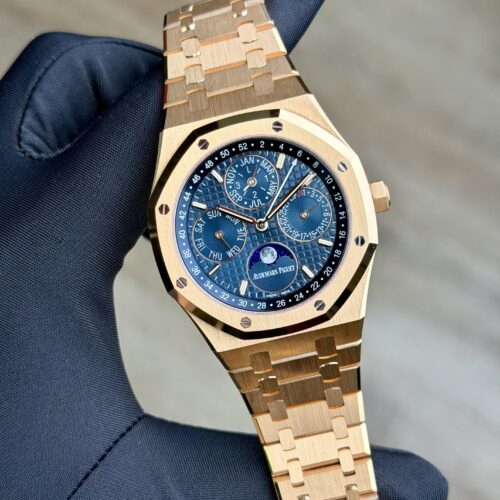 Audemars Piguet Royal Oak Perpetual Calender Blue Preowned 26574OR.OO.1220OR.02
