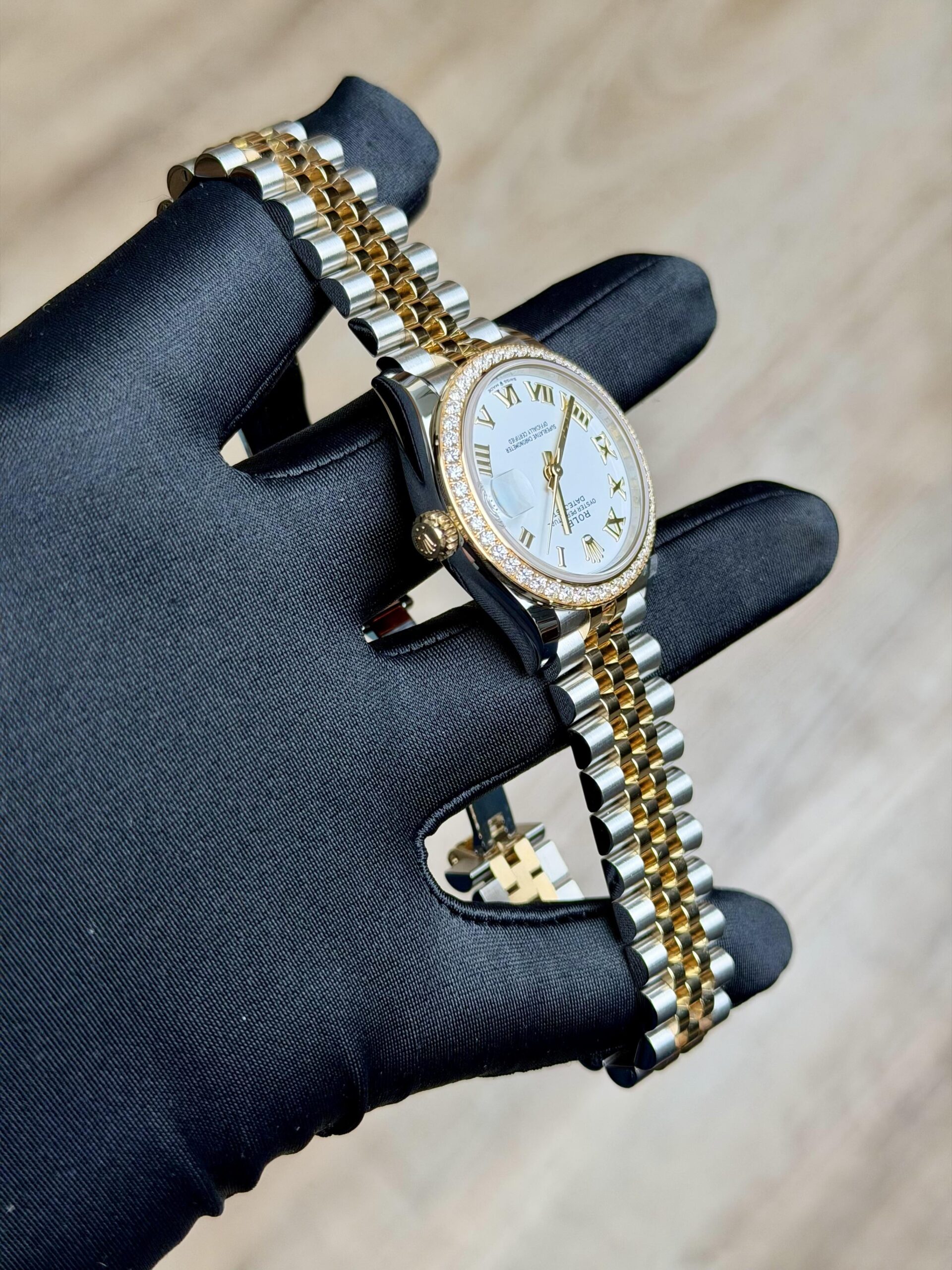 Rolex Datejust 31 White Roman Diamond Bezel Jubilee 2026 Unworn 278383RBR