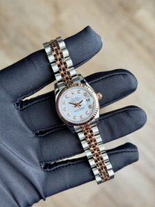 Rolex Datejust 26 White Diamond Fluted Jubilee Preowned 2014 179171