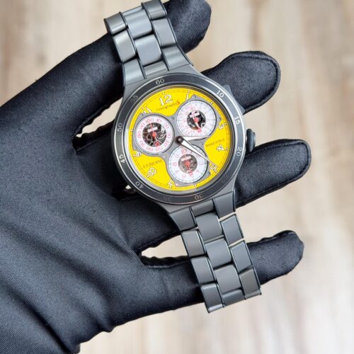 F.P.Journe Centigraphe Line Sport Titanium Yellow Bracelet Preowned CTS2/CT2