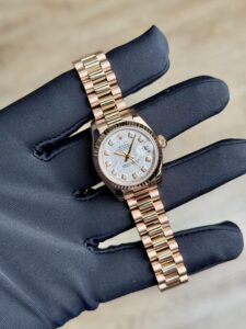 Rolex Datejust 26 Meteorite Diamond Fluted President Preowned Watch&Box 179175