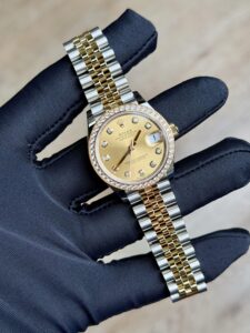 Rolex Datejust 31 Champange Diamond Bezel Jubilee 2026 Unworn 278383RBR