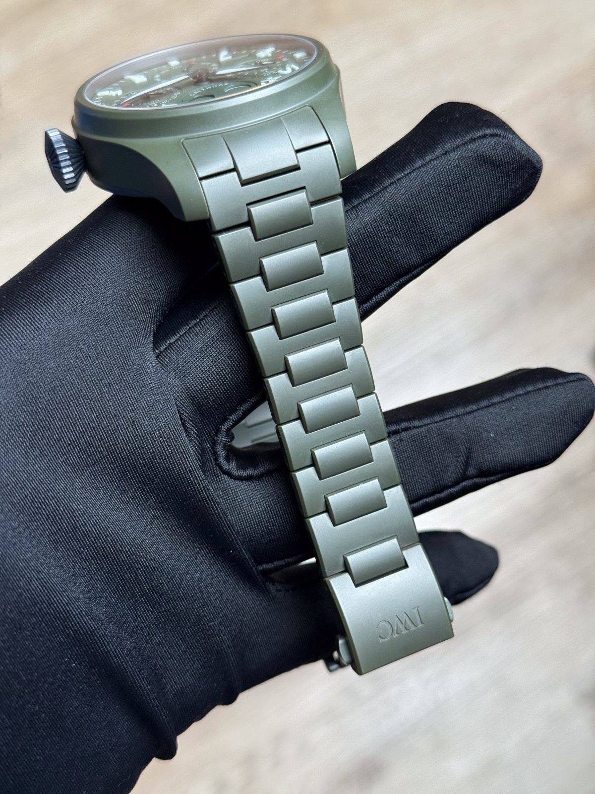 IWC Big Pilot Top Gun Woodland Green Ceramic Perpetual Calender IW503101 2025