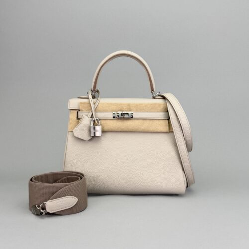 Hermes Kelly 25 Retourne Togo Beton Palladium Hardware K Stamp 2026