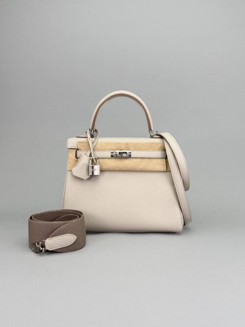 Hermes Kelly 25 Retourne Togo Beton Palladium Hardware K Stamp 2026