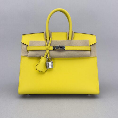 Hermès Birkin 25 Epsom Lime Palladium Hardware W Stamp 2024