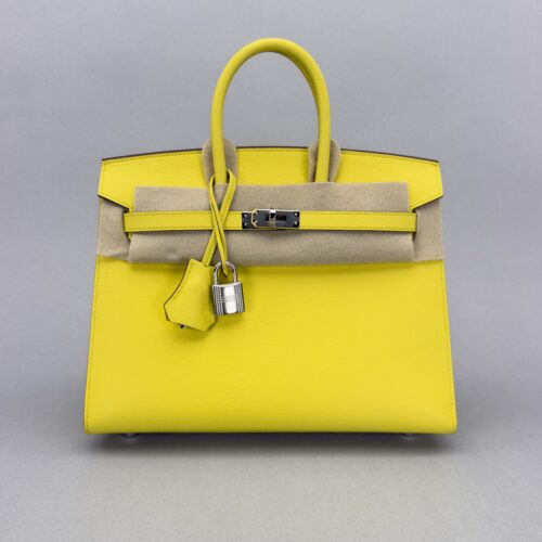 Hermès Birkin 25 Epsom Lime Palladium Hardware W Stamp 2024