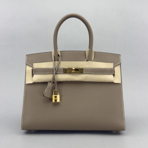Hermes Birkin 30 Sellier Epsom Etoupe Gold Hardware W Stamp 2025