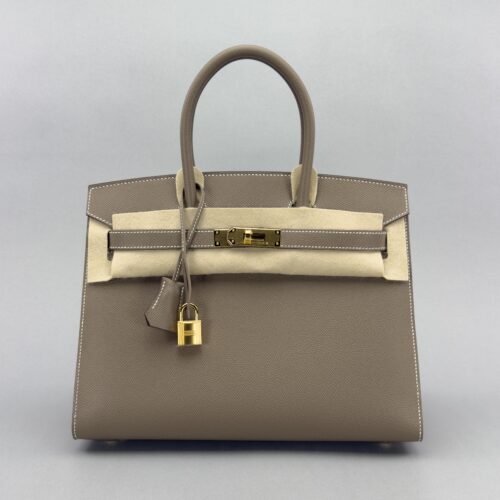 Hermes Birkin 30 Sellier Epsom Etoupe Gold Hardware W Stamp 2025