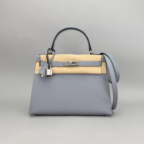 Hermes Kelly 28 Sellier Epsom Gris Pantin Palladium Hardware K Stamp 2026