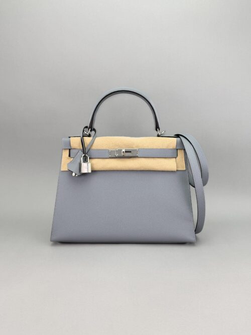 Hermes Kelly 28 Sellier Epsom Gris Pantin Palladium Hardware K Stamp 2026