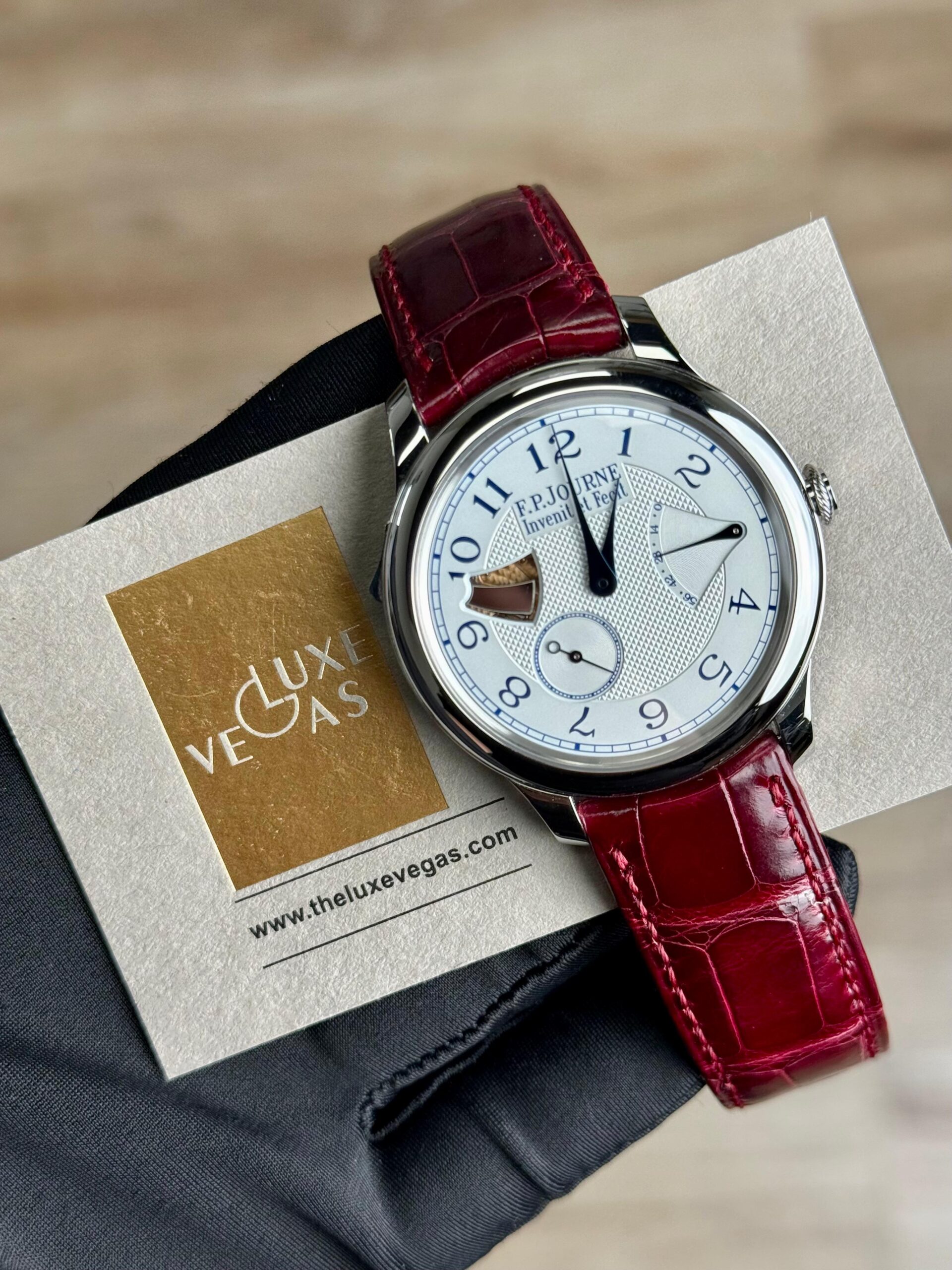 F.P.Journe Repetition Souveraine RM White Arabic Strap